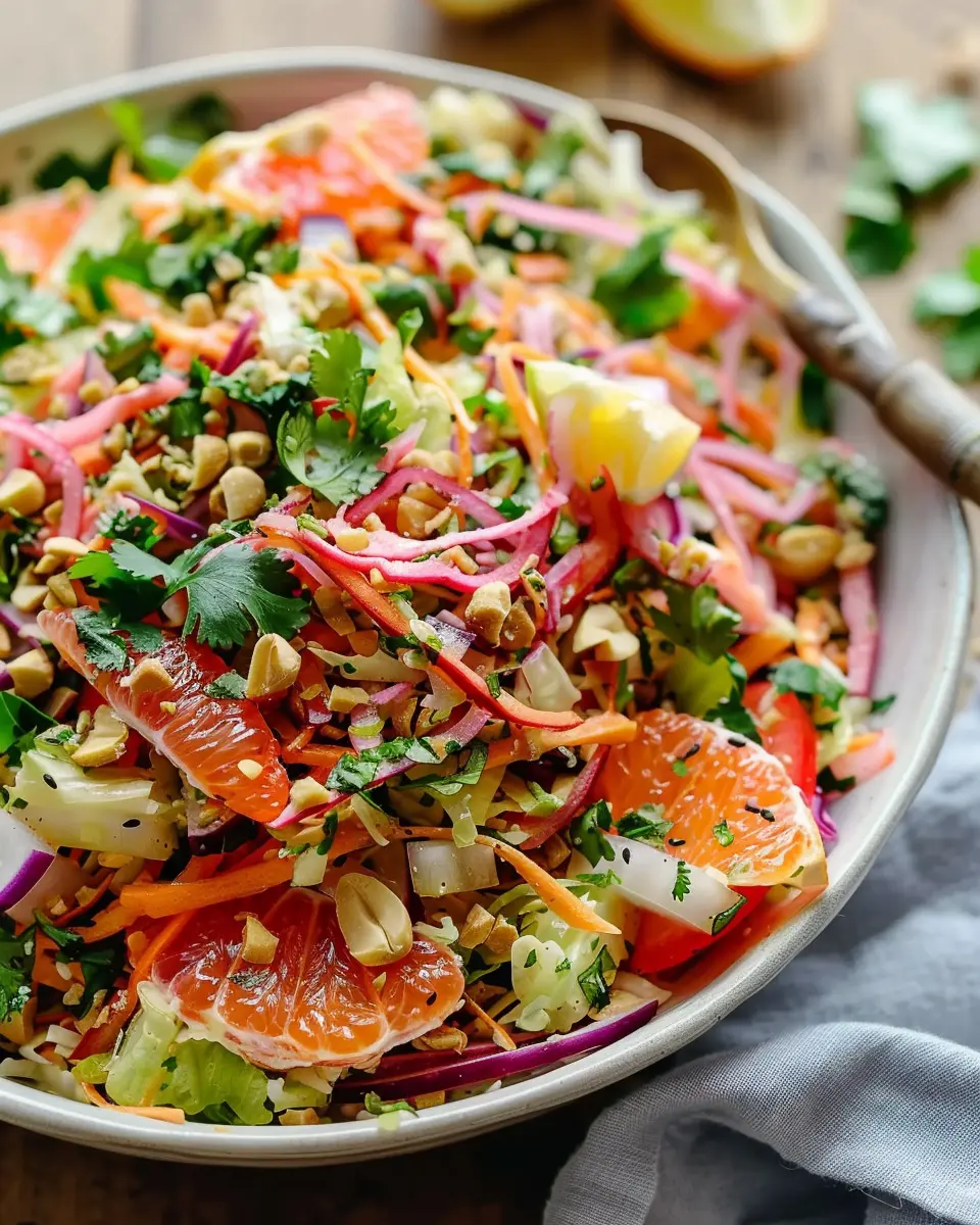 Anna Jones’ Raw Thai Citrus Crunch Salad: A Refreshing Delight