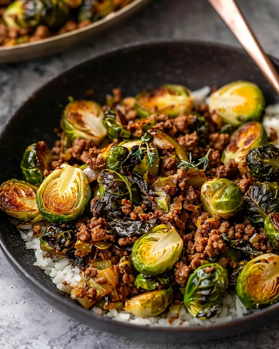 Ground Beef and Brussels Sprouts: A Quick and Delicious Dinner