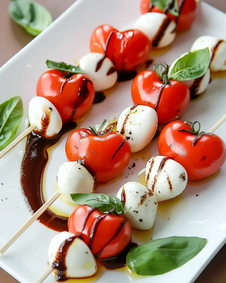 Heart Shaped Valentine’s Caprese Skewers: Easy, Adorable Treats for Two